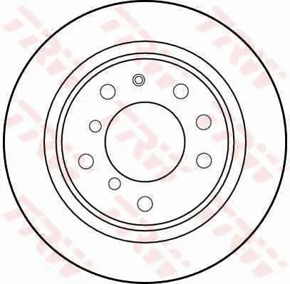 Handler.Part Brake disc TRW DF1558 1