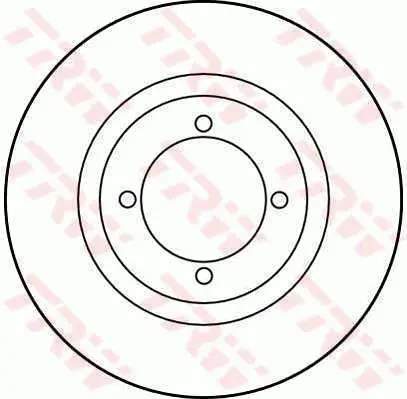 Handler.Part Brake disc TRW DF1661 1