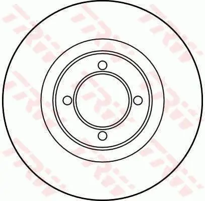 Handler.Part Brake disc TRW DF1858 1