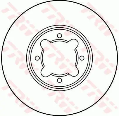 Handler.Part Brake disc TRW DF1928 1