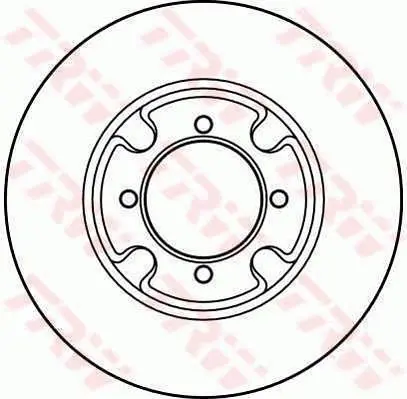 Handler.Part Brake disc TRW DF1987 1