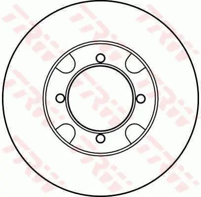 Handler.Part Brake disc TRW DF2589 1