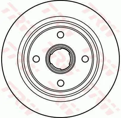 Handler.Part Brake disc TRW DF2605 1