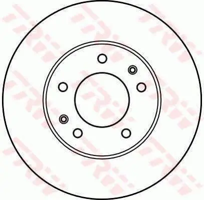 Handler.Part Brake disc TRW DF2606 1