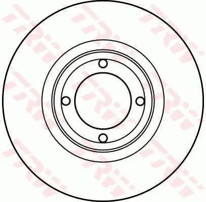 Handler.Part Brake disc TRW DF2613 1