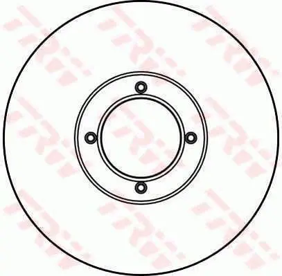 Handler.Part Brake disc TRW DF2616 1