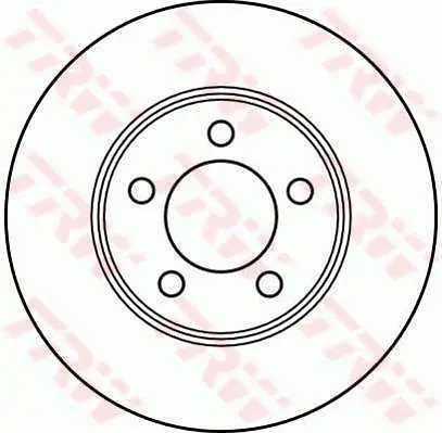 Handler.Part Brake disc TRW DF2624 1