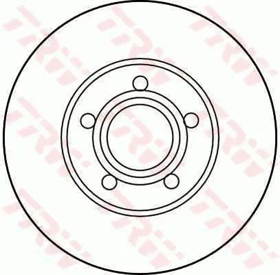 Handler.Part Brake disc TRW DF2692 1