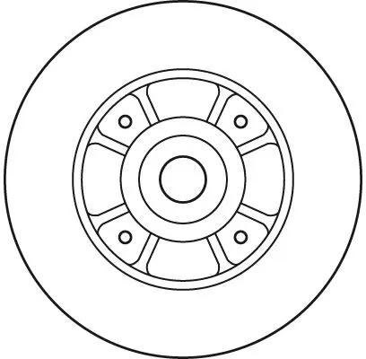 Handler.Part Brake disc TRW DF2706BS 2