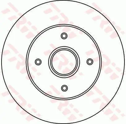 Handler.Part Brake disc TRW DF2709 1