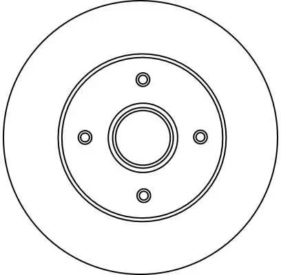 Handler.Part Brake disc TRW DF2709 2