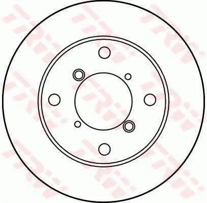 Handler.Part Brake disc TRW DF2710 1