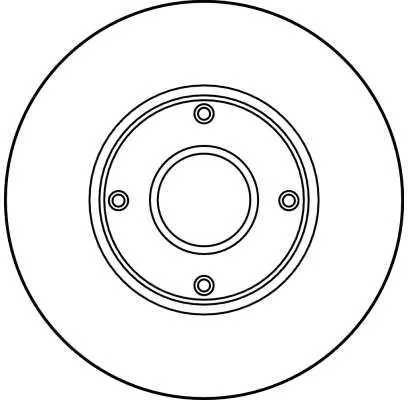 Handler.Part Brake disc TRW DF2713 2