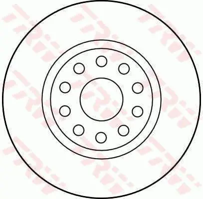 Handler.Part Brake disc TRW DF2761 1