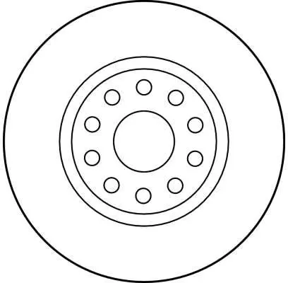 Handler.Part Brake disc TRW DF2761 2