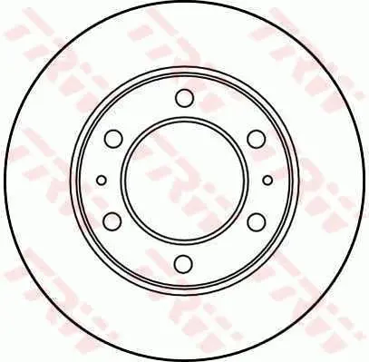 Handler.Part Brake disc TRW DF3035 1