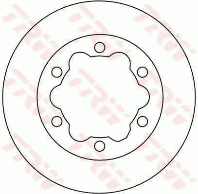 Handler.Part Brake disc TRW DF4089 1