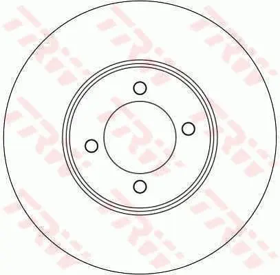 Handler.Part Brake disc TRW DF4139 1