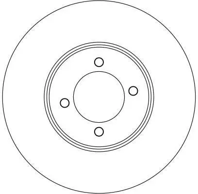 Handler.Part Brake disc TRW DF4139 2