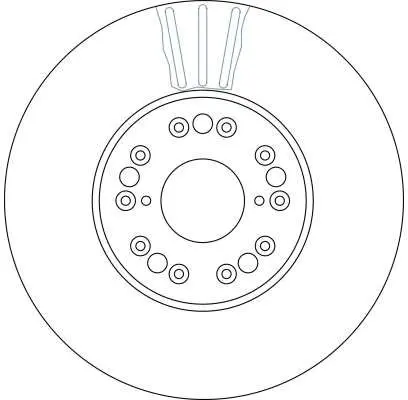 Handler.Part Brake disc TRW DF4182S 2