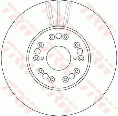 Handler.Part Brake disc TRW DF4182S 3