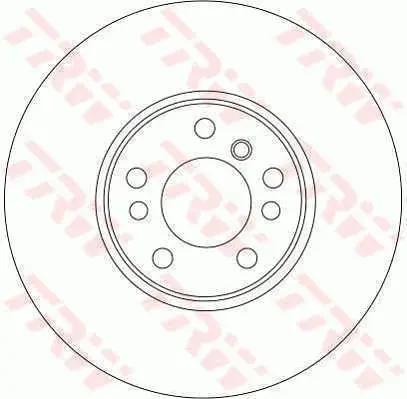 Handler.Part Brake disc TRW DF4187 1