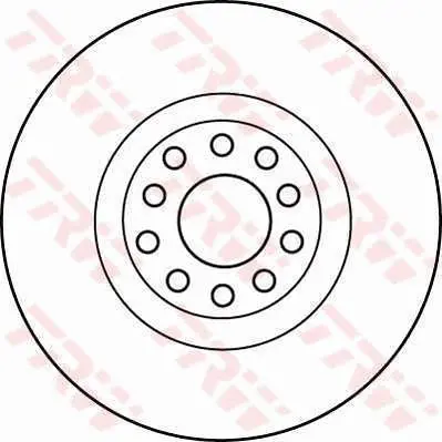 Handler.Part Brake Disc TRW DF4209 1