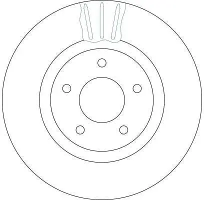 Handler.Part Brake disc TRW DF4219S 2