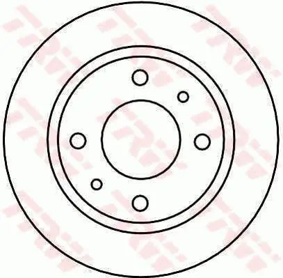 Handler.Part Brake disc TRW DF4474 1