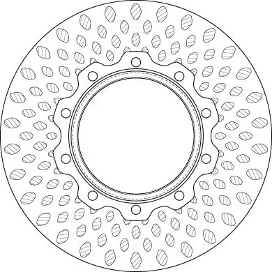 Handler.Part Brake disc TRW DF5019S 2