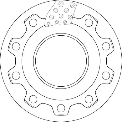 Handler.Part Brake disc TRW DF5039S 2