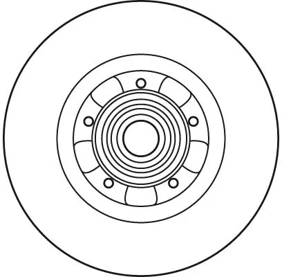 Handler.Part Brake disc TRW DF6043BS 2