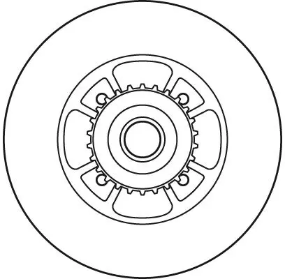 Handler.Part Brake disc TRW DF6045BS 2