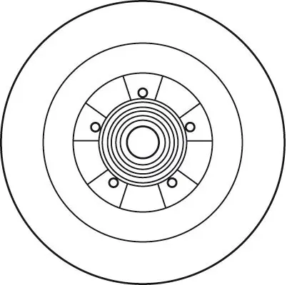 Handler.Part Brake disc TRW DF6126BS 2