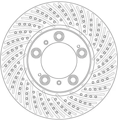 Handler.Part Brake disc TRW DF6213S 2