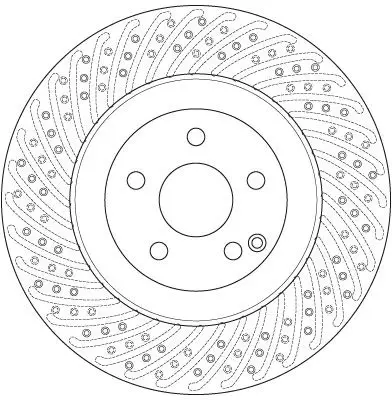 Handler.Part Brake disc TRW DF6242S 2