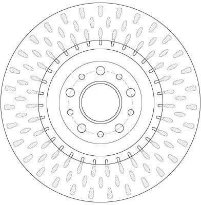 Handler.Part Brake disc TRW DF6424 2