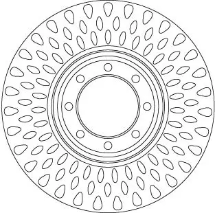 Handler.Part Brake disc TRW DF6688S 1