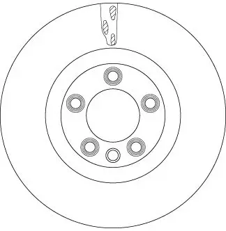 Handler.Part Brake disc TRW DF6772S 1