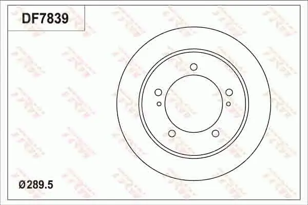 Handler.Part Brake disc TRW DF7839 1