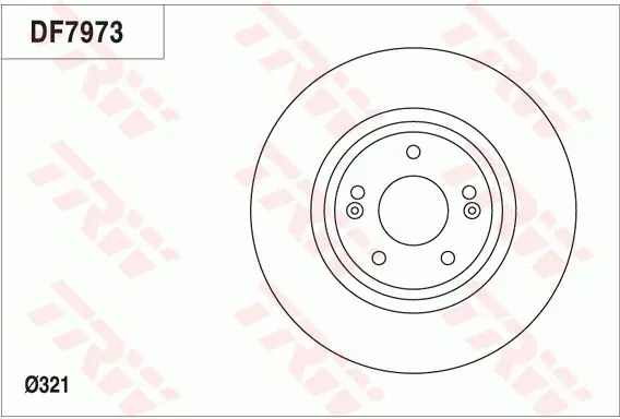 Handler.Part Brake disc TRW DF7973 3