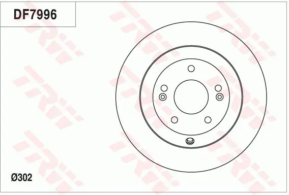 Handler.Part Brake disc TRW DF7996 1