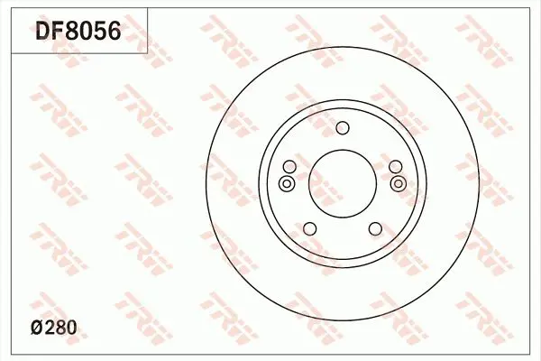 Handler.Part Brake disc TRW DF8056 1