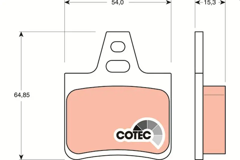 Handler.Part Brake pad set, disc brake TRW GDB1247 1