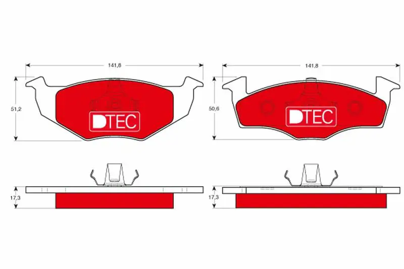 Handler.Part Brake pad set, disc brake TRW GDB1274DTE 1