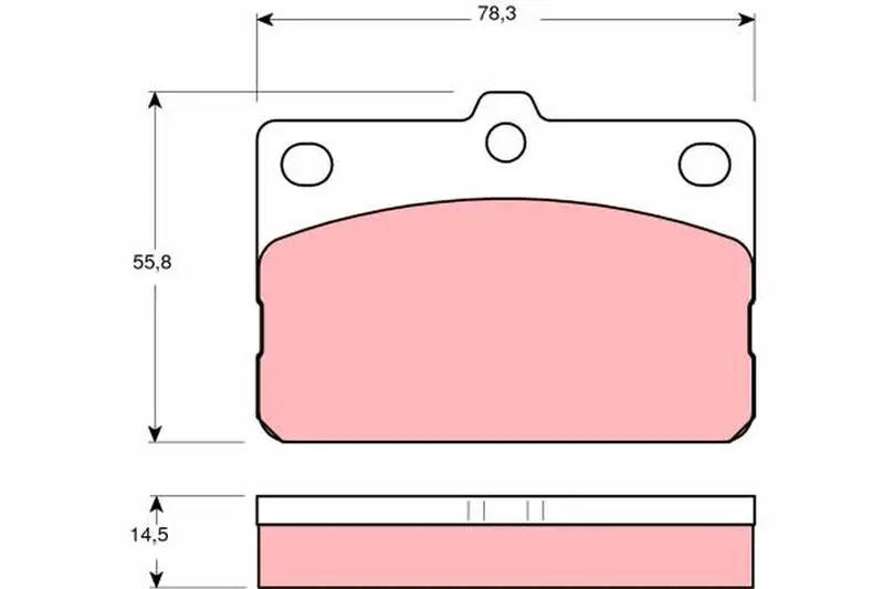 Handler.Part Brake pad set, disc brake TRW GDB138 1