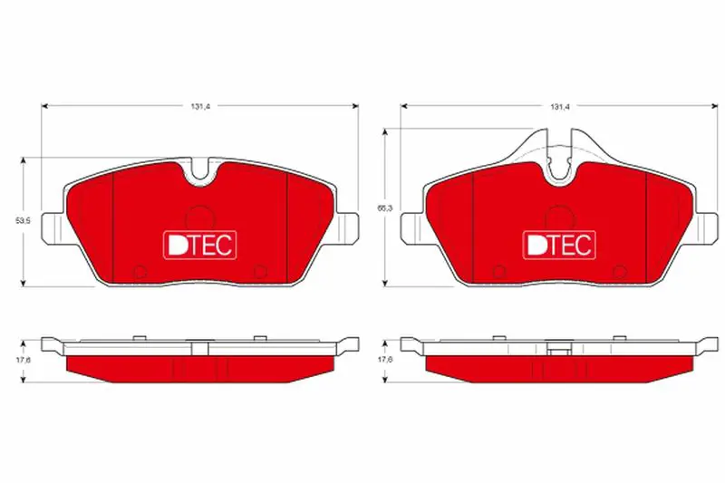 Handler.Part Brake pad set, disc brake TRW GDB1611DTE 1