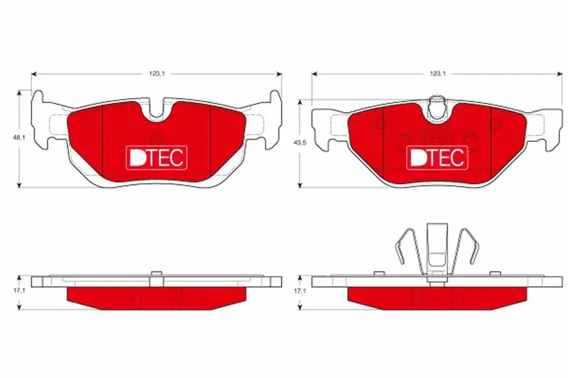 Handler.Part Brake pad set, disc brake TRW GDB1626DTE 1