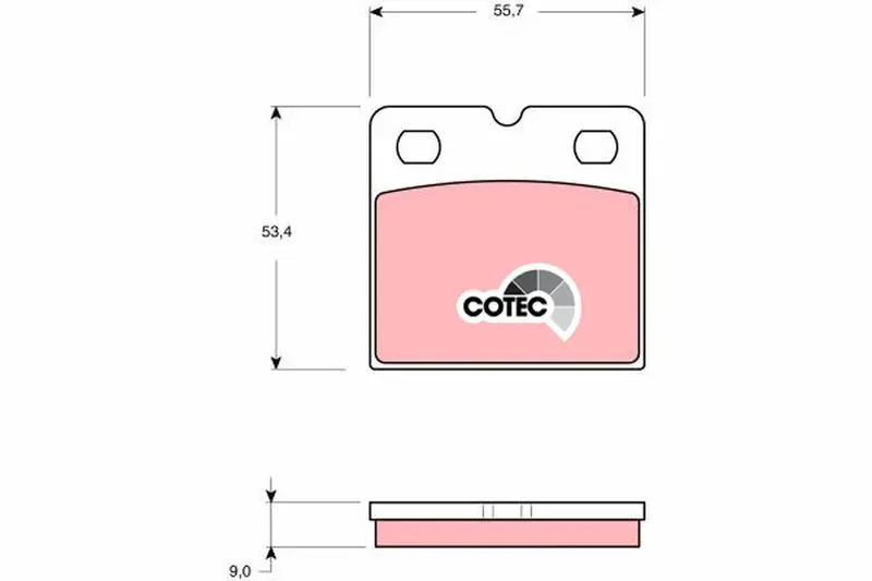 Handler.Part Brake pad set, disc parking brake TRW GDB1641 1