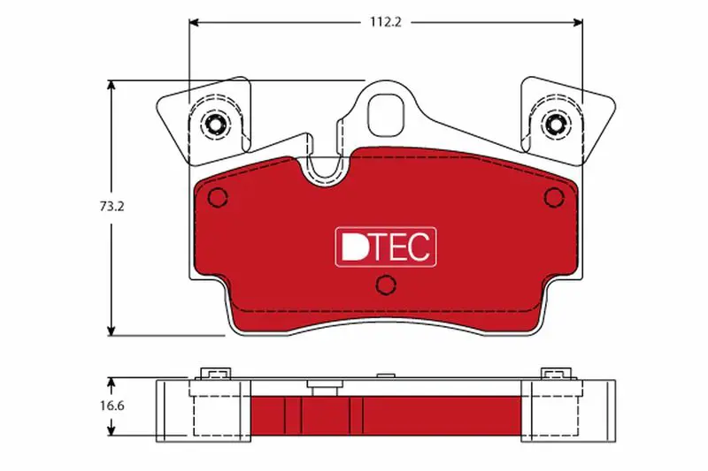 Handler.Part Brake pad set, disc brake TRW GDB1652DTE 1